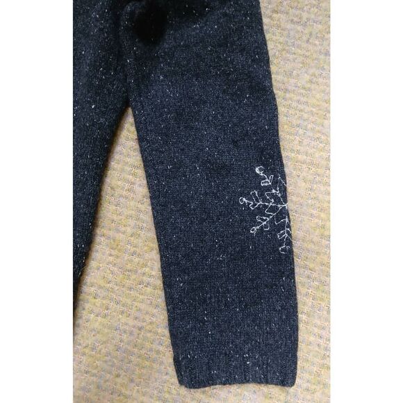 Vintage Casual corner womens large snow flakes full zip sweater wool red gray - Picture 9 of 9